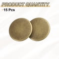 thumbnail image 3 of Uxcell 15pcs Metal Round Buttons 18mm Brass Sewing Craft Buttons, Bronze, 3 of 6