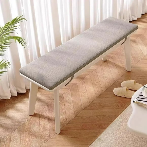 Wooden Bench Indoor with Upholstered, Modern Shoe Rack Bench for End of Bed, Dining, Entrance, Bedroom, Living Room, Kitchen