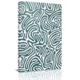 thumbnail image 2 of Green Swirling Lines Canvas Wall Art for Living Room, Curves Waves Modern Abstract Poster Print Painting for Bedroom Office Home Decoration Wall Pictures Prepare To Hang 16"x16", 2 of 9