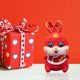 thumbnail image 4 of Adorno de Escritorio Suave de Felpa de Conejo de Estilo Chino año Nuevo Animal Relleno Almohada para Tienda Decoración de Mesa de Oficina de 20 centímetros Macarena Juguetes de peluche, 4 of 8