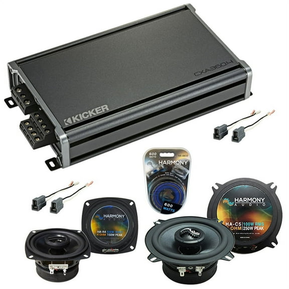 Fits Toyota Truck/4 Runner 84-88 Speaker Upgrade Harmony R4 R65 & CXA360.4 Amp