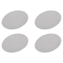 Uxcell Elbow Knee Fabric Patches Repair Patches Oval 4 Pack Light Grey