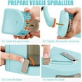 thumbnail image 5 of Neighborly Nook Vegetable Spiralizer 4in1 Rotating Blade Veggie Spiralizer Zucchini Noodle Maker with Strong Suction Cup Spiral Vegetable Cutter Slicer, 5 of 14