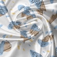 thumbnail image 7 of Ambesonne Ice Cream Valance & Curtain, Cones Summer Flavors Art, 55"x24", Pale Blue Tan and Pale Yellow, 7 of 7