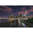 thumbnail image 3 of Li, Austin 14x11 Black Modern Framed Museum Art Print Titled - New York City At Night, 3 of 5