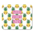 thumbnail image 1 of SIDONKU Conceptual Phrase Good Vibes Only on Pineapples Cute Summer Can Be Printed Phone Cases Mousepad Mouse Pad Mouse Mat 9x10 inch, 1 of 1