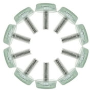 M8x20x25mm Furniture Glide Leveling Feet Adjustable Leveler for Desk Leg 10pcs