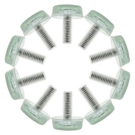 M8x20x25mm Furniture Glide Leveling Feet Adjustable Leveler for Desk Leg 10pcs