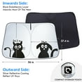 thumbnail image 3 of Car Windshield Sunshade with Pet Design for Tesla Model 3/Y, IC ICLOVER 240T Polyester Shield Front Auto Car Sun Shade Folding Silvering Sun Visor - UV Coating for UV Ray Deflector, 3 of 8