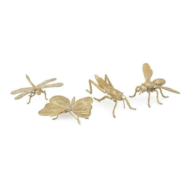 IMAX 90432-4 Insectes en Fonte - Lot de 4