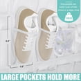 thumbnail image 4 of Organizador de zapatos Tiblue con 35 bolsillos de malla, color blanco, 4 of 8
