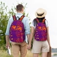 thumbnail image 6 of Lsque Bright Textured Animal Pattern Canvas Daypack, Durable Backpack, High-quality Versatile Backpack,Vintage Compact Backpack-Medium, 6 of 6