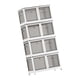 thumbnail image 1 of Armario portátil perfecl Organizador de ropa plegable independiente blanco, 1 of 8