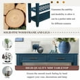 thumbnail image 4 of YYAo Console Table, Entryway Table, Console Sofa Table,Console Sofa Table with 2 Storage Drawers and 2 Tiers Shelves for Living Room, Navy Blue, 4 of 12