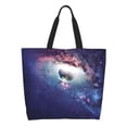 thumbnail image 1 of Balery Planets Stars And Galaxies Bolsa Tote Estilo Estético con Cremalleras, Bolsa de Hombro, Bolsa de Compras Grande y Plegable, 1 of 8