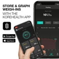 thumbnail image 4 of Báscula digital inteligente Korescale Gen2 con IMC, grasa corporal, masa muscular y peso | Báscula de baño de alta precisión, analizador de composición Bluetooth | Compatible con KoreHealth y la app S, 4 of 5