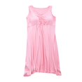 thumbnail image 4 of LIIPEE Womens Summer Nightgown Casual V Neck Sleep Dress With Built In Bra Ladies Cozy Sleepwear, 4 of 8