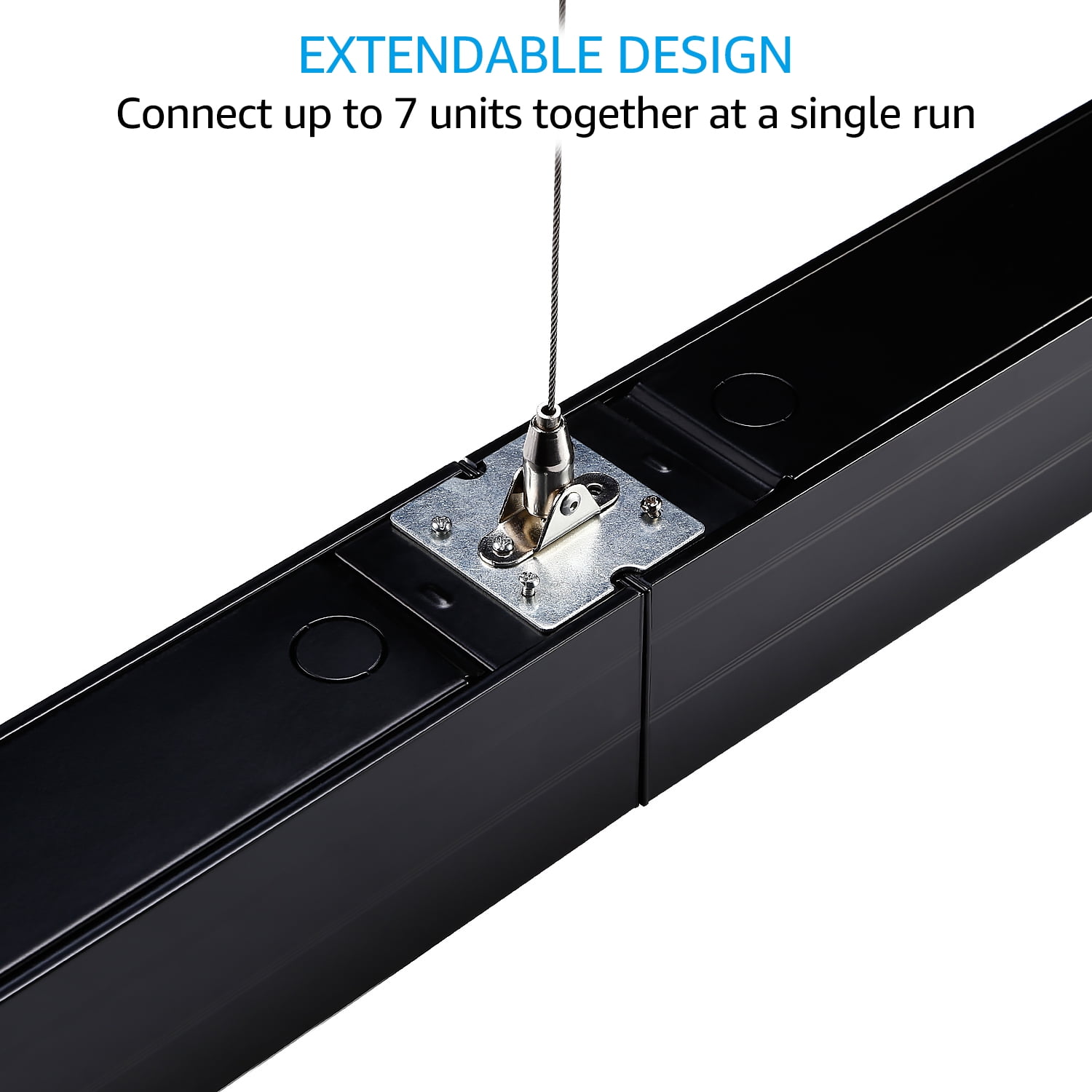LEONLITE 16 Pack 4ft LED Dimmable Lighting Fixture, LED Linkable Linear Shop Light, Ceiling Light for Garage, Basement, Workshop, 4000K Cool White, Black