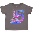 thumbnail image 3 of Inktastic 5th Birthday Mermaid Tail Boys or Girls Toddler T-Shirt, 3 of 5