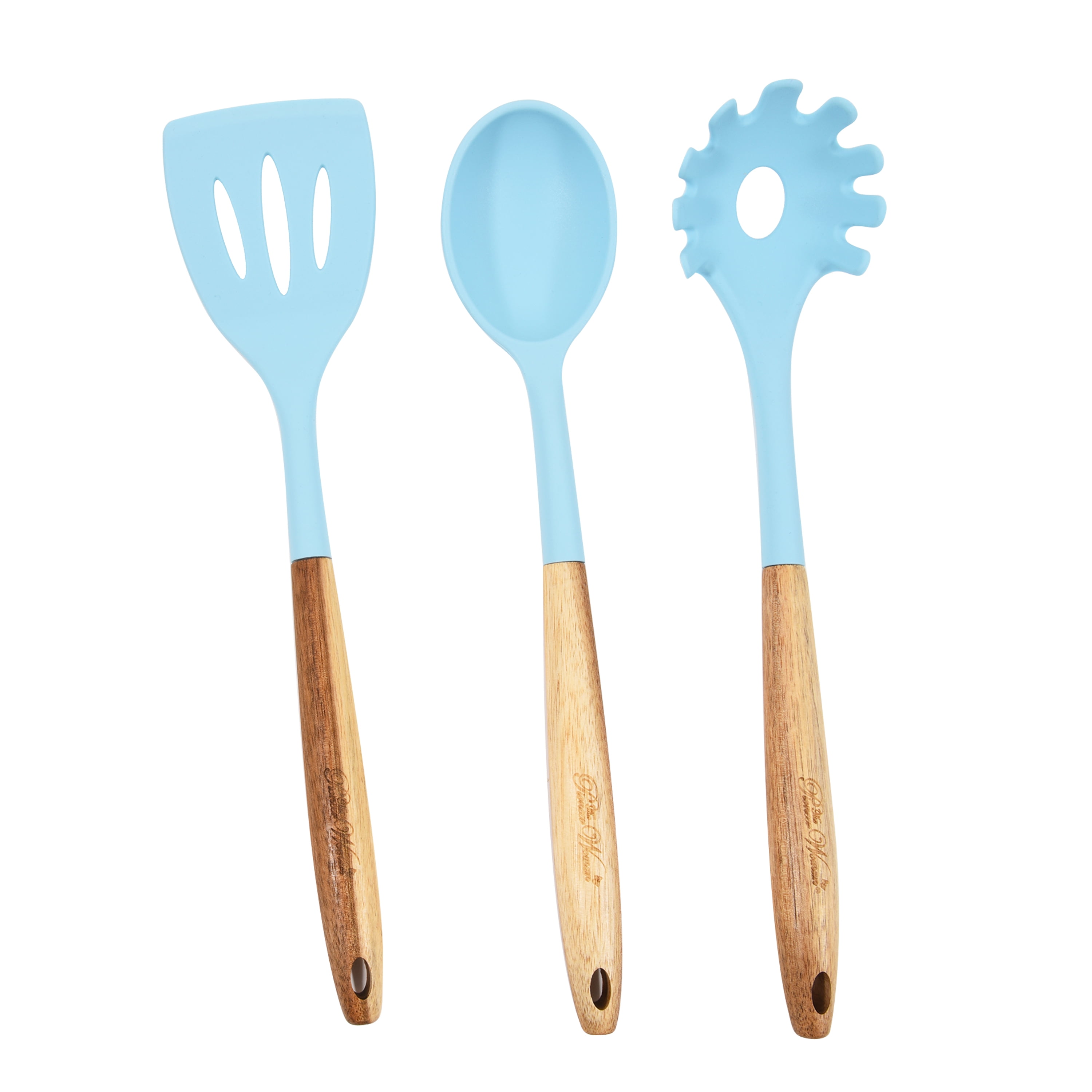 The Pioneer Woman Timeless Beauty 3-Piece Silicone Tool Set, Blue Haze