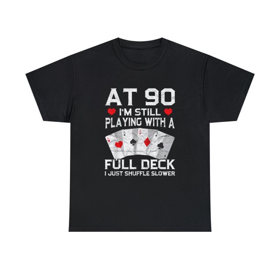 Full House Card Hand 90th Birthday Year Old Cards T-shirt