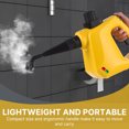 thumbnail image 3 of Pressurized Handheld Multi-surface Natural Steam Cleaner with 9pcs Accessories for Home Portable Floor Deep Cleaning Steamers with Ergonomic Handle 9.8ft Cable for Hardwood and Tile, 3 of 8