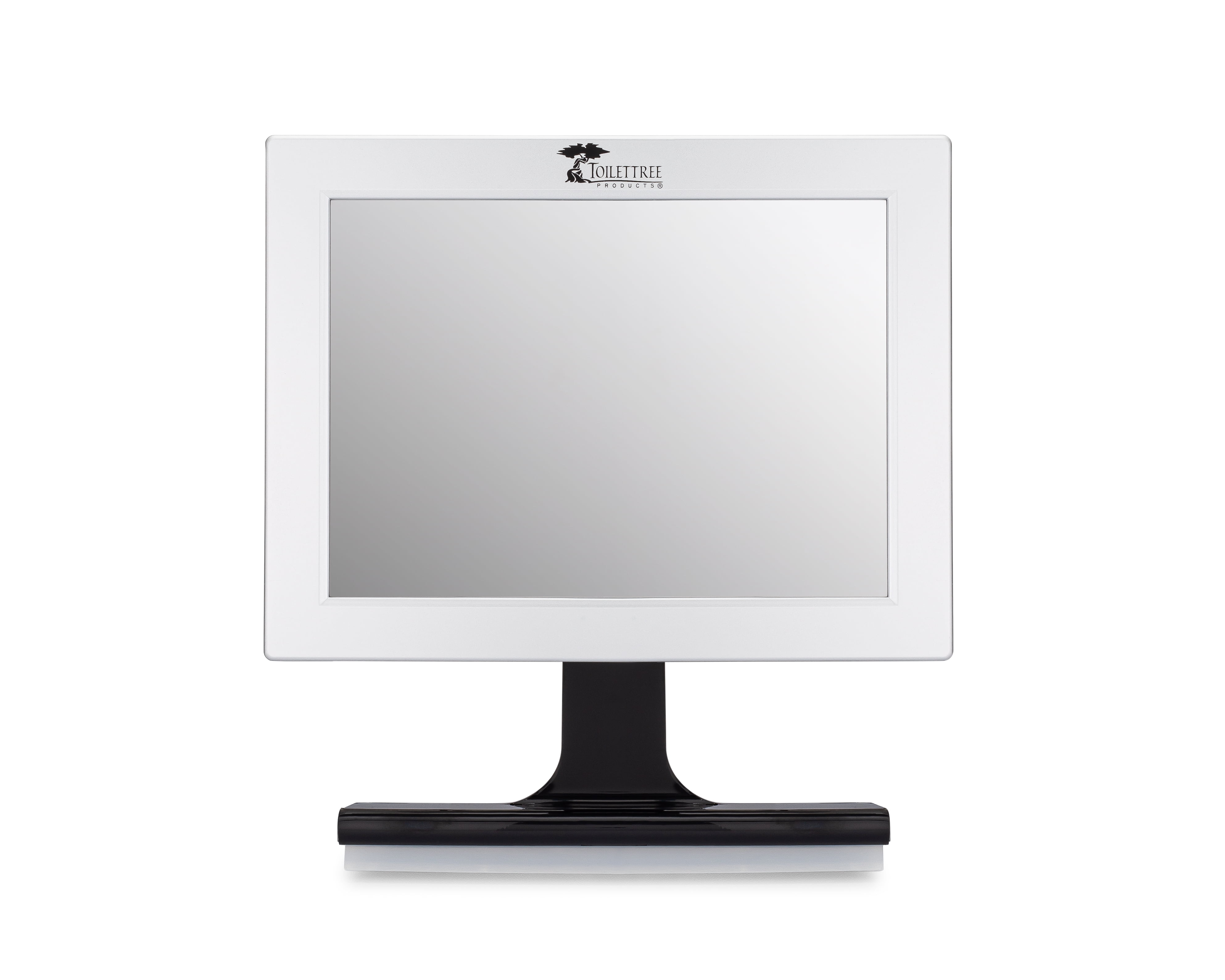 Fogless Shower Mirror with Squeegee by ToiletTree Products. Guaranteed Not to Fog, Designed Not to Fall. (Silver)