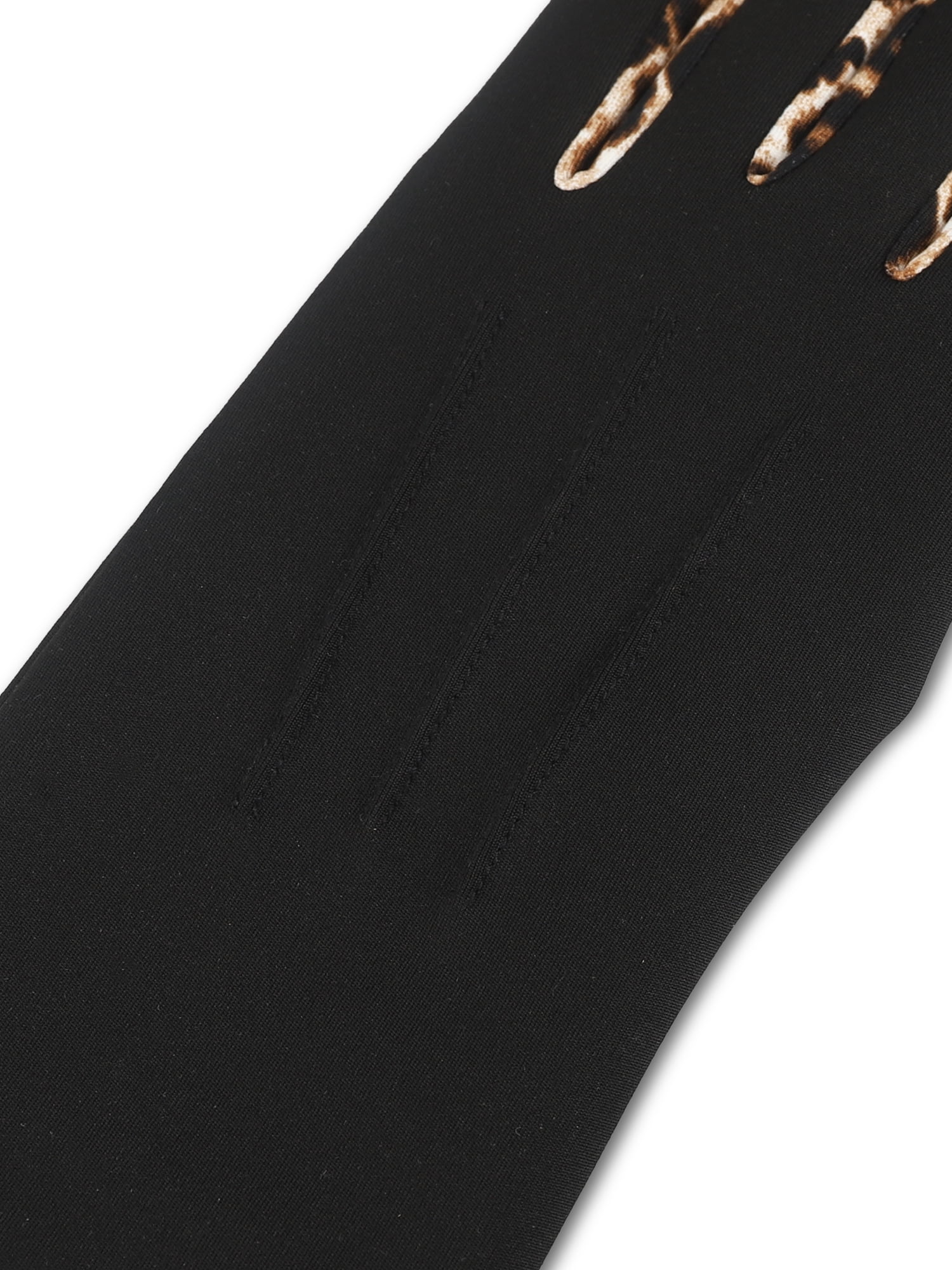 Isotoner Women's Leopard Print Trim Stretch Gloves, L/XL
