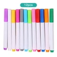thumbnail image 3 of Graflsoa 12-Color Washable Dust-Free Water Chalk Markers for Art Sketching, 10cm Plastic Body, 3 of 6