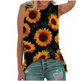 thumbnail image 2 of T-shirt Décontracté à Manches Courtes à Col en V et Manches Courtes pour Femmes T-shirts à Imprimé Floral pour Femmes T-shirts à Manches Courtes pour Femmes T-shirts pour Femmes, 2 of 4