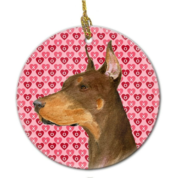 Carolines Treasures SS4468CO1 Doberman Ceramic Ornament, Multicolor