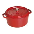 thumbnail image 1 of STAUB La Cocotte 6.75 L Cast Iron Round Cocotte, Cherry, 1 of 11