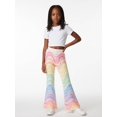 thumbnail image 4 of Girls Flare Pants, AI Digital Print Bell Bottoms,All-Season Sizes 3-13Y, 4 of 6