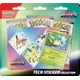 thumbnail image 1 of Pokemon TCG: Scarlet & Violet—Prismatic Evolutions Tech Sticker Collection – Leafeon (1 Foil Promo Card & 3 Booster Packs), 1 of 5