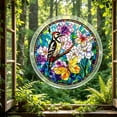 thumbnail image 6 of Acrylic Puzzles Suncatcher Window Hanging, 83 Pieces 7.4 Inch Sun Catcher Stained Glass Acrylic Puzzle Decoration for Women Men Mom Birthday Home Decor (Blossom Songbirds Animals), 6 of 8