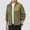 Earthy Yellow, variant on Men's Winter Casual Fleece Zipper Pocket Long-sleeve Jacket Army Green L