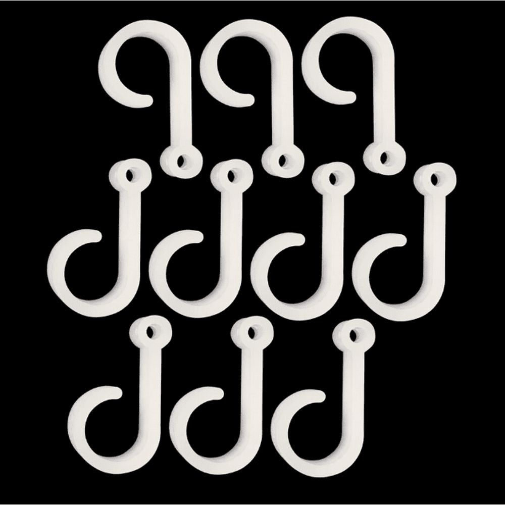 Meilo 10ct Awning Hooks Easy Install for Hanging Rope or String lights