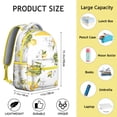 thumbnail image 6 of Lemon Pattern Student Bookbag - Lightweight Backpack for Teens & College, Large Capacity Laptop Backpack with Padded Straps, Cute Gift, 6 of 6