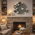 thumbnail image 5 of Aria Home Butterfly Garden Metal Wall Art Round Iron Sculpture Multi Tone Wall Decor Set, 5 of 7