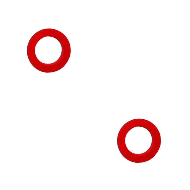 Youkk 1 Ensemble Joint de Tuyau d'Eau Étanche Résistant à la Chaleur Parfait Assorti Résistant à l'Usure Durable Sans Fuite Rondelle en Cuir Rouge 2 Ensembles