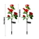 thumbnail image 3 of Solar Rose Flower Lights Exterior Garden Decor - 5 cabezas, impermeables, 2 packs, 8-10 horas, 3 of 6