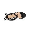 thumbnail image 4 of BLISSFUL STEP Women's Shoes Block Heel Open Toe Lace Up Crisscross Strap Party Sandals Black 11, 4 of 7