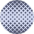 thumbnail image 1 of Ahgly Company Machine Washable Indoor Round Transitional Lavender Blue Area Rugs, 4' Round, 1 of 7