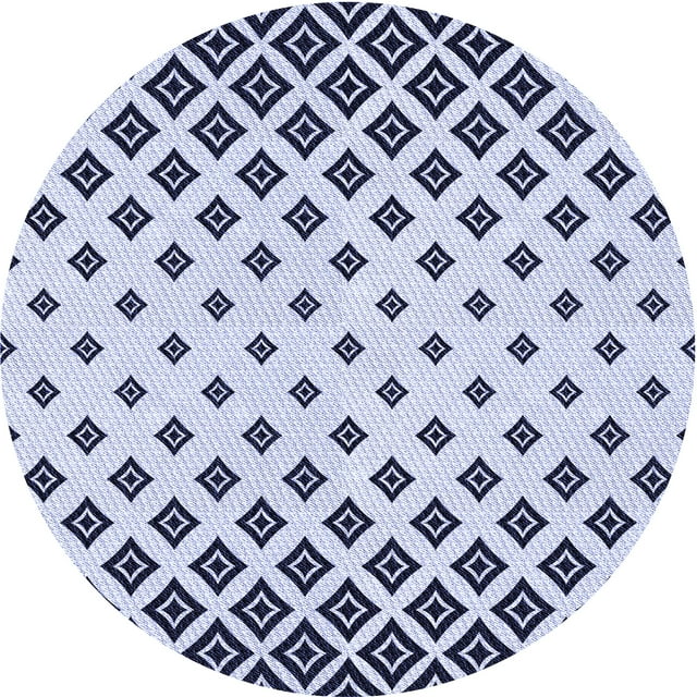 Ahgly Company Machine Washable Indoor Square Transitional Lavender Blue Area Rugs, 3' Square