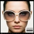 thumbnail image 4 of SA106 Womens Metal Heart Jewel Chain Hinge Classic Round Butterfly Plastic Sunglasses / Ivory Frame - Black Brown Lens, 4 of 9
