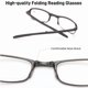 thumbnail image 5 of 5 pares de gafas de lectura plegables for hombres y mujeres, lectores de presbicia antiluz azul, portátiles compactas con bolsa de almacenamiento for computadora, teléfono inteligente, tableta, 5 of 5