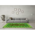 thumbnail image 3 of Ahgly Company Indoor Rectangle Abstract Green Modern Area Rugs, 7' x 9', 3 of 4