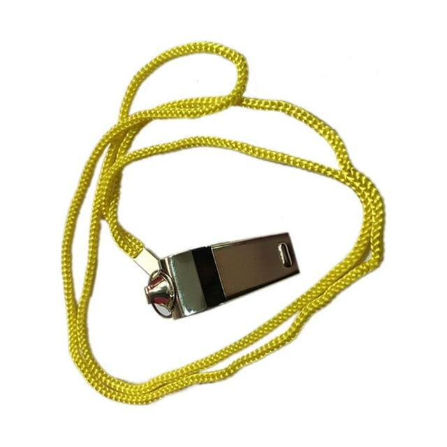 keepw Sifflet d'Arbitre Extérieur Léger en Acier Inoxydable Sifflet de Randonnée de Camping No.01