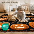 thumbnail image 4 of ODIKA 4'x6' Washable Area Rug Pet Friendly, Non-Shedding Halloween Ghost Skull Pumpkin Welcome Spooky Fiber Doormat Door for Bedroom, Reading Nook, 4 of 7