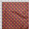 thumbnail image 4 of oneOone Polyester Spandex Red Fabric Kawai Craft Projects Decor Fabric Printed By The Yard 56 Inch Wide, 4 of 5